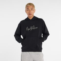 New Balance New Balance Atheltics Signature Hoodie Herren, schwarz, Grösse: S  Herren, schwarz, Grösse: S