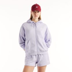 New Balance New Balance W New Balance French Terry Full Zip Hoodie Damen, violett, Grösse: M Oversized Fit Damen, violett, Grösse: M