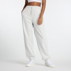 New Balance New Balance W NB Athletics French Terry Jogger Damen, grau, Grösse: XS Oversized Fit Damen, grau, Grösse: XS