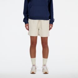New Balance New Balance W NB Athletics French Terry Short Damen, beige, Grösse: XS Relaxed Fit Damen, beige, Grösse: XS