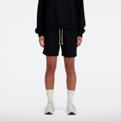 New Balance New Balance W NB Athletics French Terry Short Damen, schwarz, Grösse: S Relaxed Fit Damen, schwarz, Grösse: S