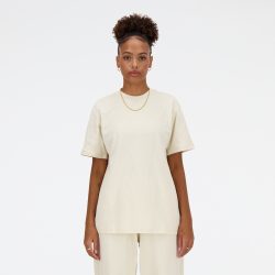 New Balance New Balance W NB Athletics Jersey T-Shirt Damen, beige, Grösse: XS Relaxed Fit Damen, beige, Grösse: XS