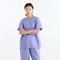 New Balance New Balance W NB Athletics Jersey T-Shirt Damen, violett, Grösse: XS Relaxed Fit Damen, violett, Grösse: XS