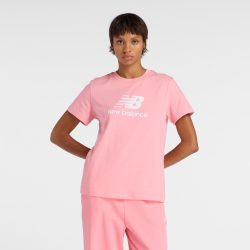 New Balance New Balance W Sport Essentials Jersey Logo T-Shirt Damen, pink, Grösse: S Regular Fit Damen, pink, Grösse: S