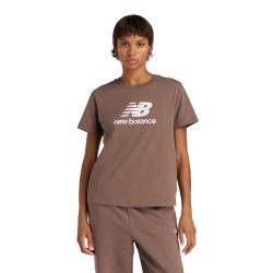 New Balance New Balance W Sport Essentials Jersey Logo T-Shirt Damen, braun, Grösse: S Regular Fit Damen, braun, Grösse: S