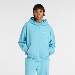 New Balance New Balance W Sport Essentials French Terry Small Logo Hoodie Damen, blau, Grösse: S Oversized Fit Damen, blau, Grösse: S