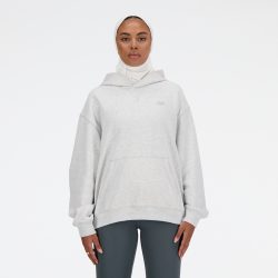 New Balance New Balance W NB Athletics French Terry Hoodie Damen, grau, Grösse: M Oversized Fit Damen, grau, Grösse: M