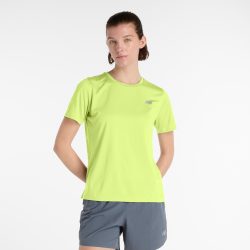 New Balance New Balance W New Balance Short Sleeve Damen, gelb, Grösse: S Regular Fit Damen, gelb, Grösse: S