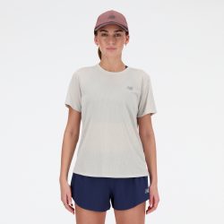 New Balance New Balance W NB Athletics Short Sleeve Damen, grau, Grösse: XS Regular Fit Damen, grau, Grösse: XS