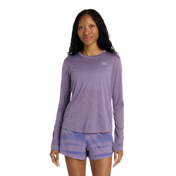 New Balance New Balance W NB Athletics Long Sleeve Damen, violett, Grösse: XS Regular Fit Damen, violett, Grösse: XS