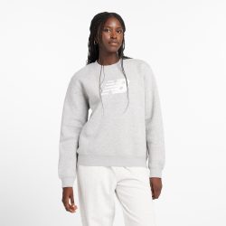 New Balance New Balance W Sport Fleece Logo Crew Damen, grau, Grösse: XS  Damen, grau, Grösse: XS