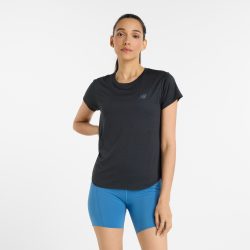 New Balance New Balance W Sport Core Heather T-Shirt Damen, schwarz, Grösse: XS Regular Fit Damen, schwarz, Grösse: XS