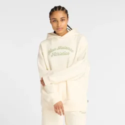 New balance W Linear Heritage Fleece Long Hoodie-S S