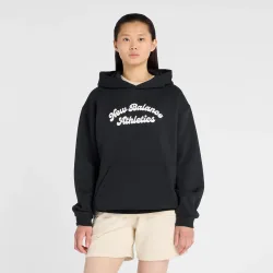 New balance W Linear Heritage Fleece Long Hoodie-M M