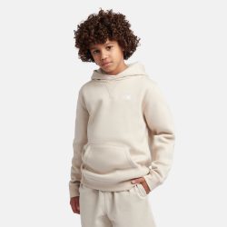 New Balance B New Balance French Terry Small Logo Hoodie  Jungen, beige, Grösse: 8-9  Years