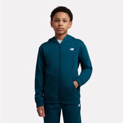 New Balance B New Balance French Terry Small Logo FZ Hoodie  Jungen, blau, Grösse: 10-11 Years