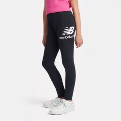 New Balance G New Balance Stacked Logo Legging  Mädchen, schwarz, Grösse: 5-6 Years