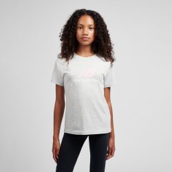 New Balance G NEW BALANCE JERSEY STACKED LOGO TEE  Mädchen, grau, Grösse: 12-13 Years