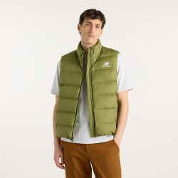 New Balance New Balance Boston Puffer Vest Herren, grün, Grösse: S  Herren, grün, Grösse: S