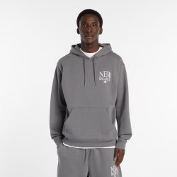 New Balance Kapuzensweatshirt, mit Kordelzug, aus Baumwollmischung
