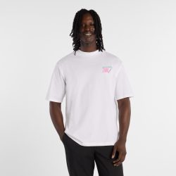 New Balance T-Shirt - White M Herren