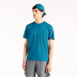 New Balance New Balance RC Essential Graphic T-Shirt V2 Herren, blau, Grösse: M  Herren, blau, Grösse: M