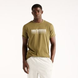 New Balance New Balance Layered Brand Read Relaxed T-Shirt Herren, grün, Grösse: XL  Herren, grün, Grösse: XL