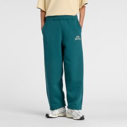 New Balance New Balance W Linear Heritage Fleece Barrel Pant Damen, grün, Grösse: XS  Damen, grün, Grösse: XS