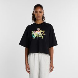 New Balance New Balance W Watercolor Multi Boxy T-Shirt Damen, schwarz, Grösse: S  Damen, schwarz, Grösse: S