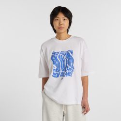 New Balance New Balance W Wavey Relaxed T-Shirt Damen, weiss, Grösse: S  Damen, weiss, Grösse: S