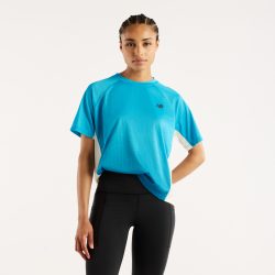 New Balance New Balance W Viz-Tech Run T-Shirt Damen, blau, Grösse: XS  Damen, blau, Grösse: XS