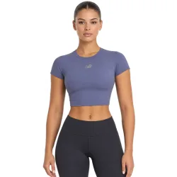 New Balance New Balance W NB Harmony Fitted T-Shirt Damen, violett, Grösse: XS  Damen, violett, Grösse: XS