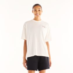 New Balance New Balance W Grab a Bite Boston Oversized T-Shirt Damen, weiss, Grösse: S  Damen, weiss, Grösse: S