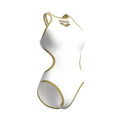 Arena W Arena One Biglogo One Piece Badeanzug Damen, weiss, Grösse: D 40