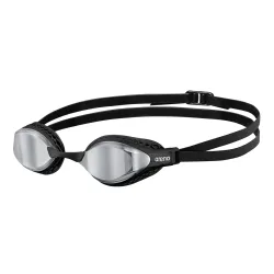 Arena Air-Speed Mirror Schwimmbrille schwarz, Harte GläserVerspiegelte Gläser