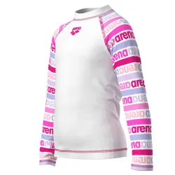 Arena Kids Friends Uv L/S Tee UV Shirt unisex, weiss, Grösse: 98