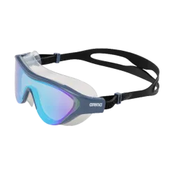 Arena The One Mask Mirror Schwimmbrille blau, Harte GläserVerspiegelte Gläser