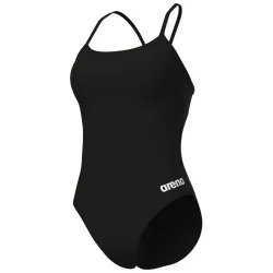 Arena Swimsuit Lace Back Solid Badeanzug Damen, schwarz, Grösse: D 30