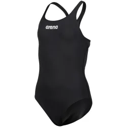 Arena Team Swimsuit Swim Pro Solid Badeanzug Mädchen, schwarz, Grösse: 128