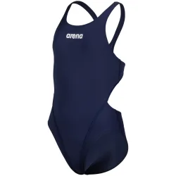 Arena Team Swimsuit Swim Tech Solid Badeanzug Mädchen, blau, Grösse: 140
