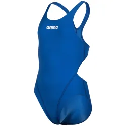 Arena Team Swimsuit Swim Tech Solid Badeanzug Mädchen, blau, Grösse: 128