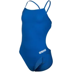 Arena Team Swimsuit Challenge Solid Badeanzug Mädchen, blau, Grösse: 140