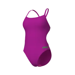 Arena Team Swimsuit Challenge Solid Badeanzug Damen, violett, Grösse: D 34