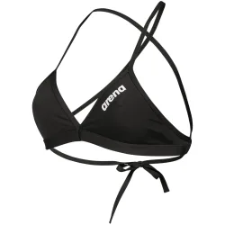 Arena Team Swim Top Tie Back Solid Bikini Damen, schwarz, Grösse: D 32