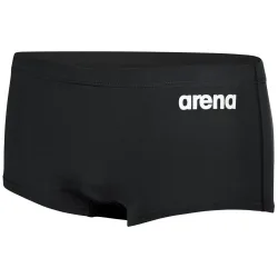 arena - Tief sitzende Badeboxer  Solid, für Herren, Schwarz/Weiss, Größe 90