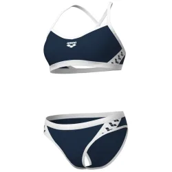 Arena Arena Icons Bikini Cross Back Solid Bikini Damen, blau, Grösse: D 36