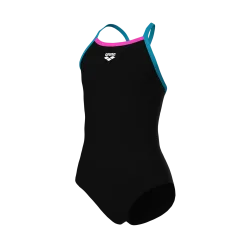 Arena Arena Swimsuit Light Drop Solid Badeanzug Mädchen, schwarz, Grösse: 116