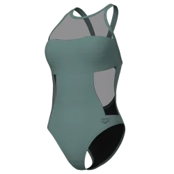 Arena Arena Water Touch Swimsuit Swim Pro Back Badeanzug Damen, grün, Grösse: D 38