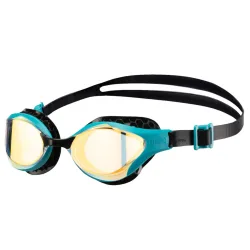 Arena Air-Bold Swipe Mirror Schwimmbrille schwarz, Harte GläserVerspiegelte Gläser