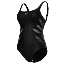 Arena W Arena Swimsuit Milena Wing Back C Cup Figurformender Badeanzug Damen, schwarz, Grösse: D 46